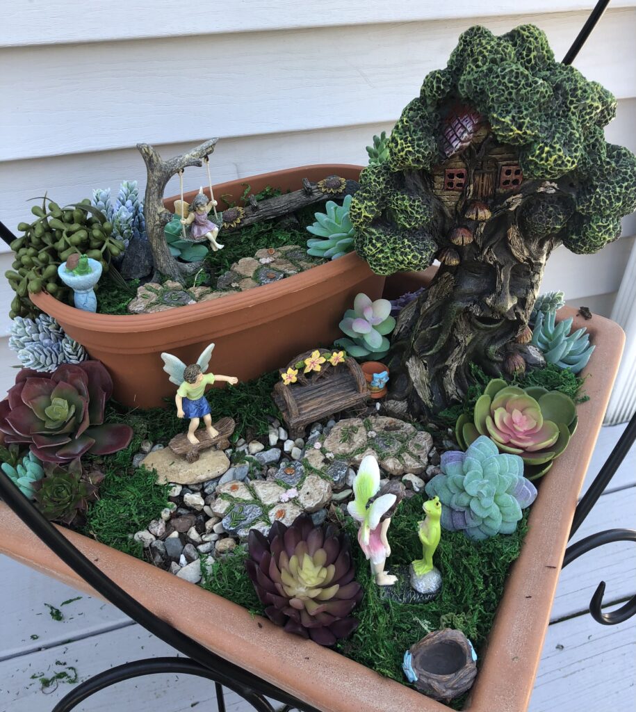 Artificial Succulents DIY Fairy Garden Project